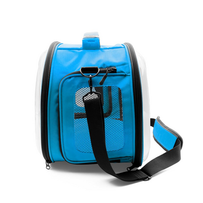 Doggie&Cattie Panaromik Askılı Taşıma Çantası Blue 30x45x35Cm