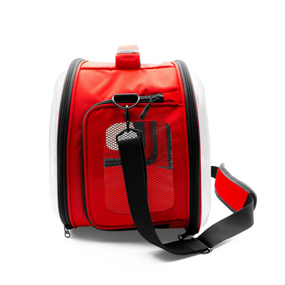 Doggie&Cattie Panaromik Askılı Taşıma Çantası Kırmızı 30x45x35Cm