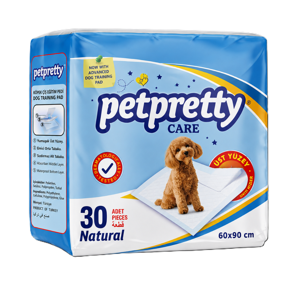 Petpretty Kokusuz Tuvalet Eğitim Pedi 60x90cm 30'lu