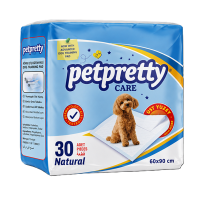 Petpretty Kokusuz Tuvalet Eğitim Pedi 60x90cm 30'lu