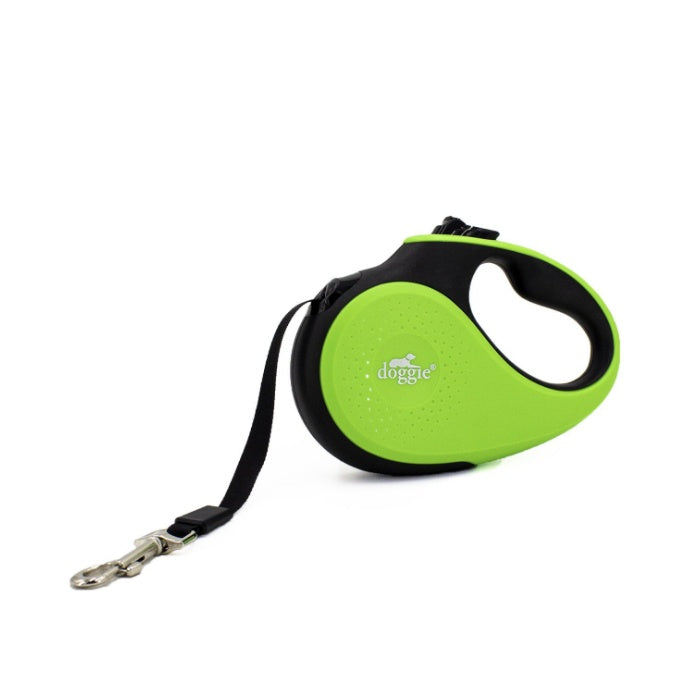 Doggie Otomatik Uzatma Tasması Soft Seri Yeşil 12Kg/3Mt