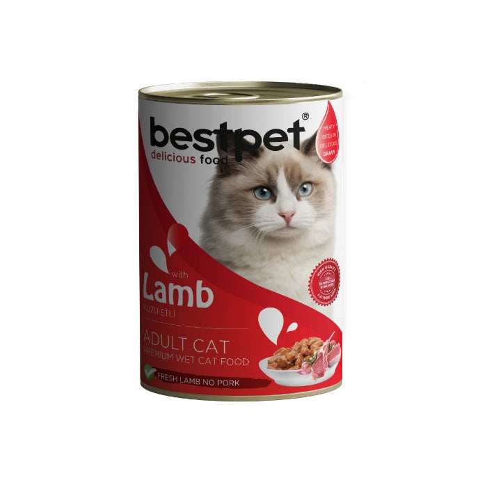 Bestpet Gravy Lamb Parça Kuzu Etli Kedi Konservesi 400 Gr