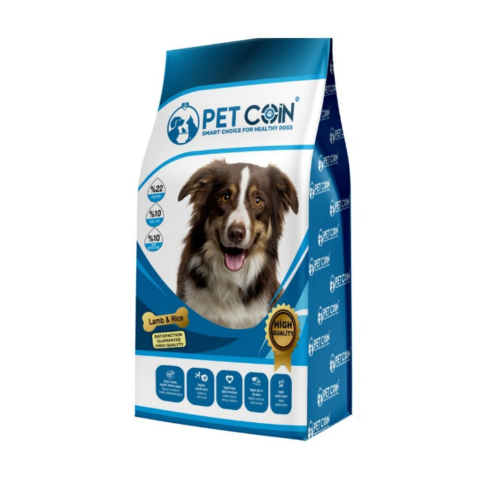 Petcoin Kuzu Etli Yetişkin Köpek Maması 15 Kg
