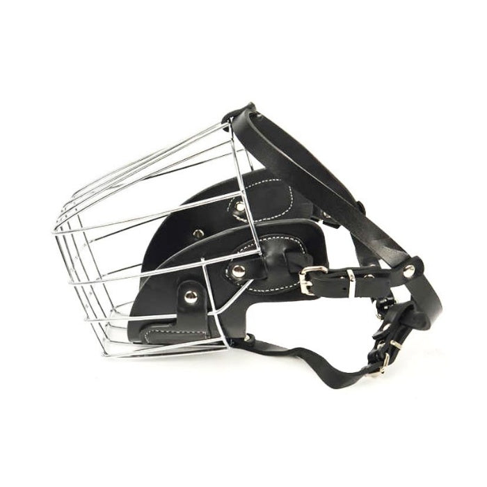 Flip Telli Deri Köpek Ağızlık Small