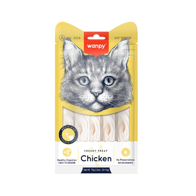 Wanpy Tavuk Krema Likit Kedi Ödülü 5*14gr