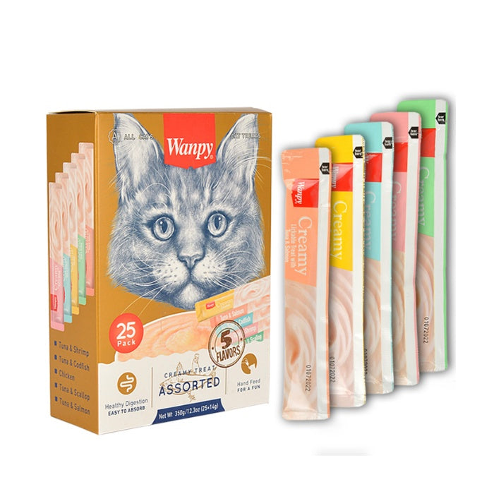 Wanpy Karışık Krema Kedi Ödülü 25*14gr