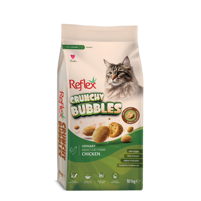 Reflex Crunchy Bubbles Urınary Tavuklu Yetişkin Kedi Maması 10 Kg
