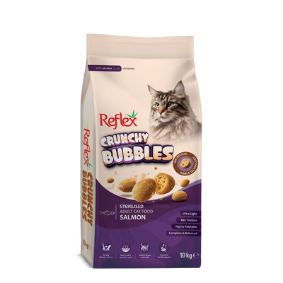Reflex Crunchy Bubbles Somonlu Kısırlaştırılmış Yetişkin Kedi Maması 10 Kg
