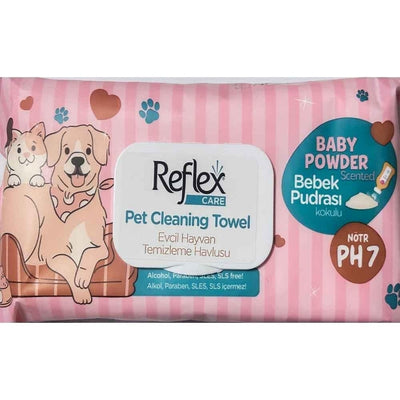 Reflex Care Evcil Hayvanlar İçin Çok Amaçlı Hijyenik Temizleme Havlusu 50'li