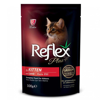 Reflex Plus Gravy Kitten Kuzu Etli 100gr Yavru Yaş Kedi Maması
