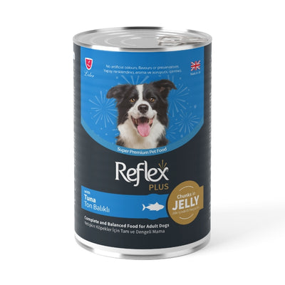 Reflex Plus Jöle İçinde Et Parçacıklı Ton Balıklı Yetişkin Köpek Maması 400gr
