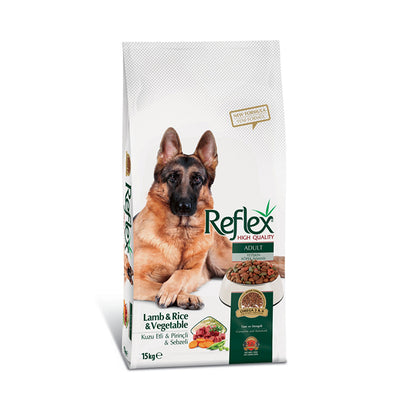 Reflex Kuzulu ve Sebzeli 15 Kg Yetişkin Kuru Köpek Maması