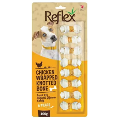 Reflex Tavuk Etli Düğüm Kemik 8'li 100gr.