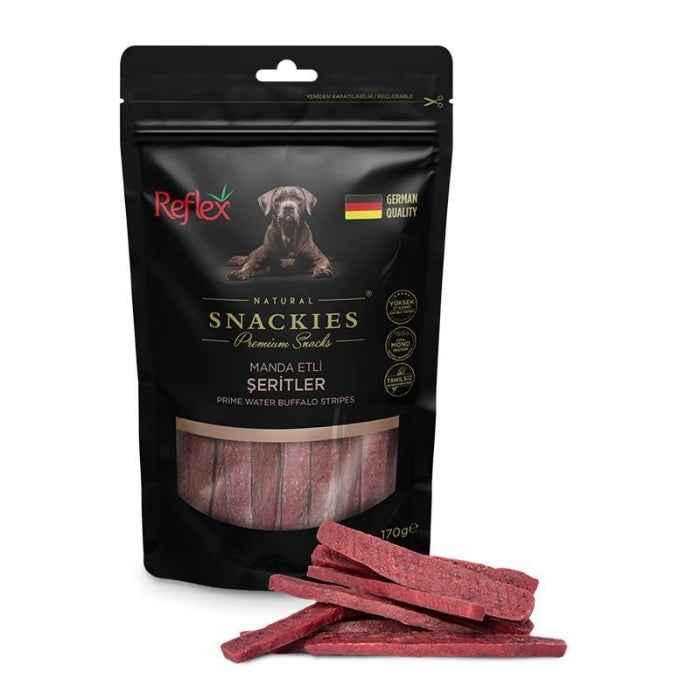 Reflex Snackies Manda Etli Şeritler Yetişkin Köpek Ödülü 170gr