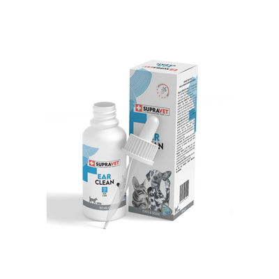 SupraVet Ear Clean Kedi ve Köpek Kulak Temizleme Solüsyonu 50 ml