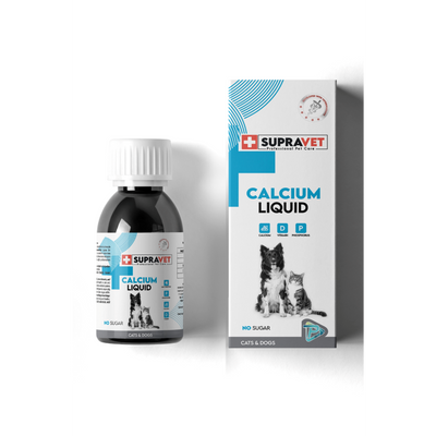 SupraVet Calcium Kedi ve Köpekler İçin Sıvı Kalsiyum Damla 100 ml