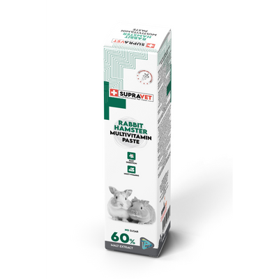 SupraVet Tavşan, Hamster, Guinea Pig ve Kemirgenler İçin Multivitamin Malt Paste 100 gr