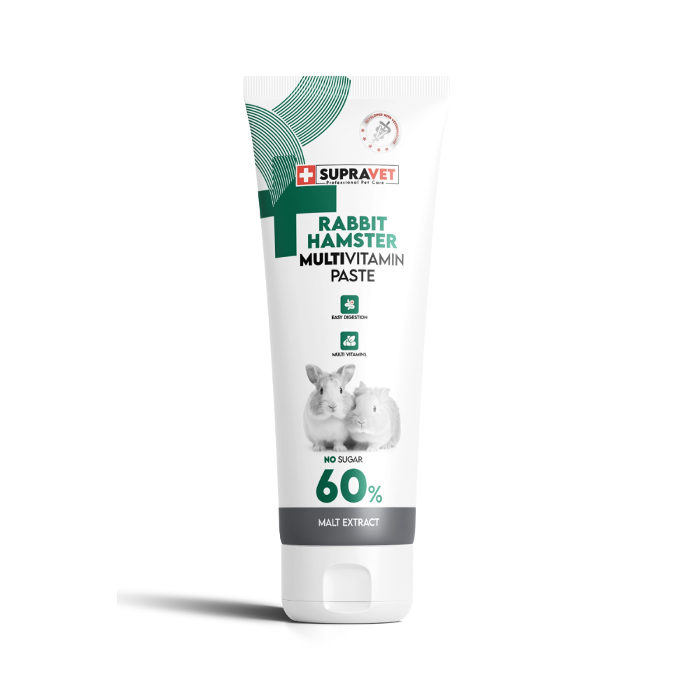SupraVet Tavşan, Hamster, Guinea Pig ve Kemirgenler İçin Multivitamin Malt Paste 100 gr