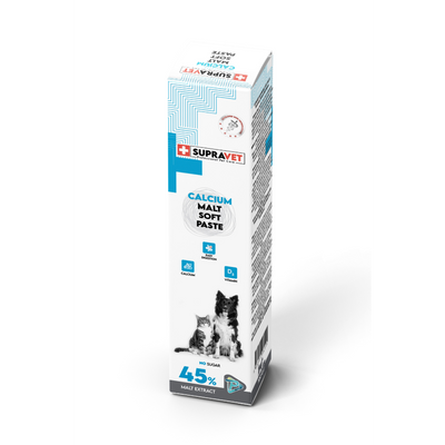 SupraVet Calcium Kedi ve Köpekler İçin Kalsiyum Malt Paste 100 gr