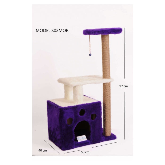 Cat Hause Yuvarlak Tırmalama 97cm S02 Mor