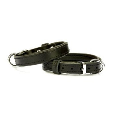 Doggie Konfor Deri Boyun Tasması Siyah 1,5X25-30Cm