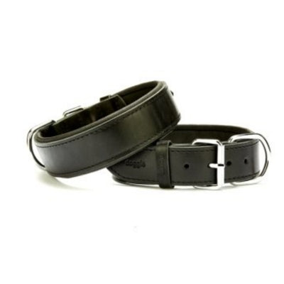 Doggie Konfor Deri Boyun Tasması Siyah 4X47-55Cm