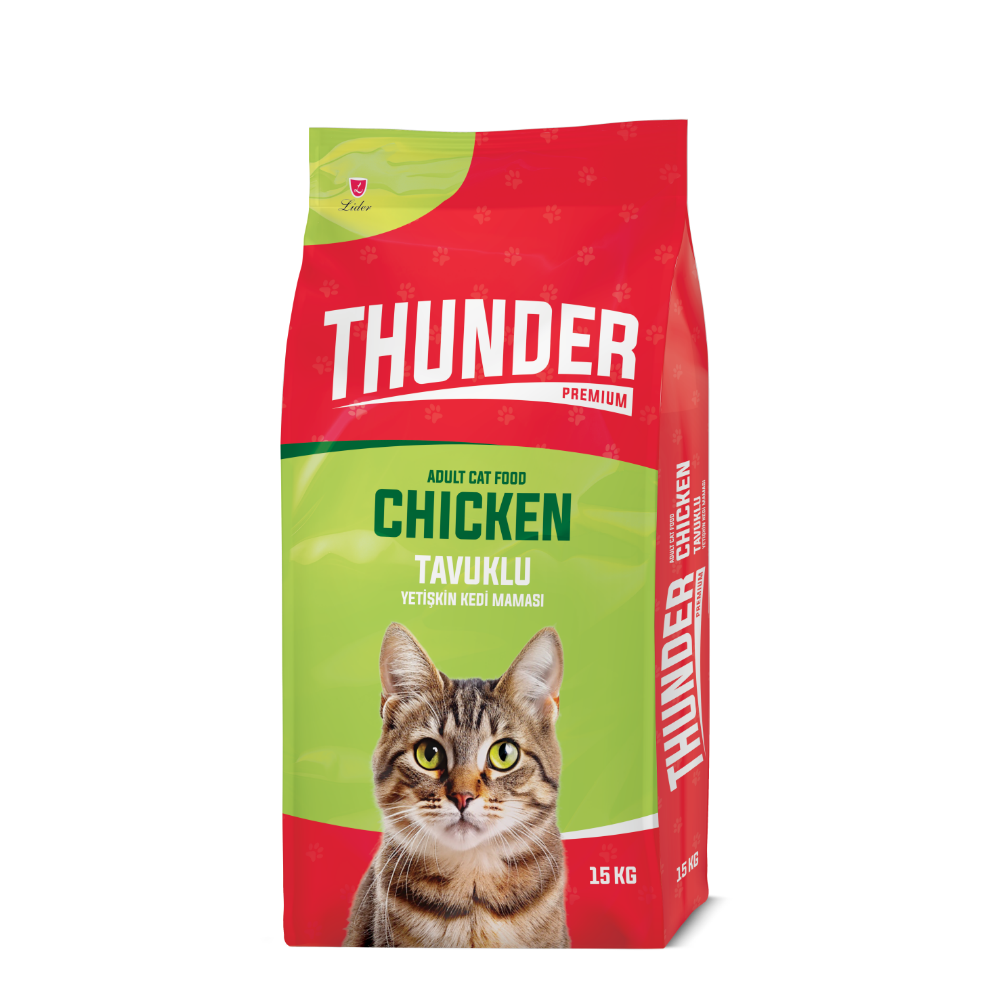 Thunder Tavuklu Yetişkin Kedi Maması 15 Kg