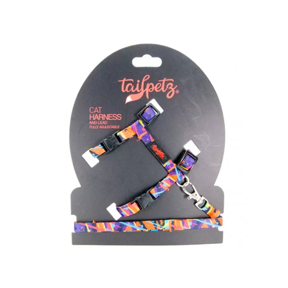TailPetz Kedi Göğüs & Gezdirme Takımı Splash