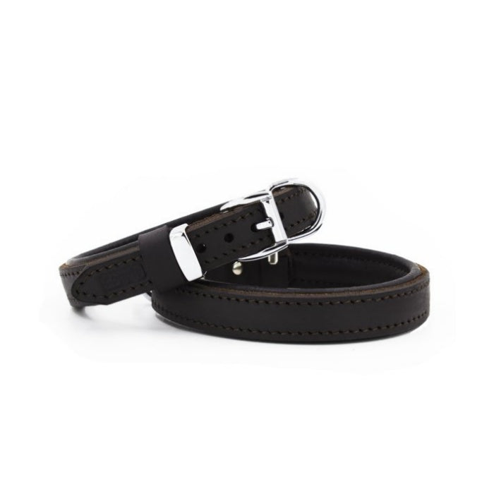 Doggie Yağlı Deri Boyun Tasması Yağlıkahve 2X30-35Cm