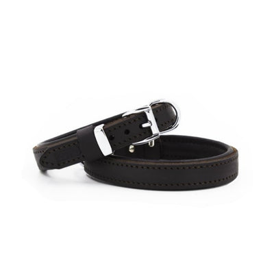 Doggie Yağlı Deri Boyun Tasması Yağlıkahve 2X30-35Cm
