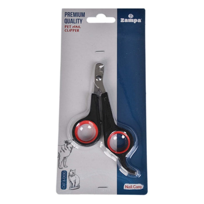 Zampa Kedi ve Köpek Tırnak Kesme Makası 12x6cm, Kırmızı Siyah