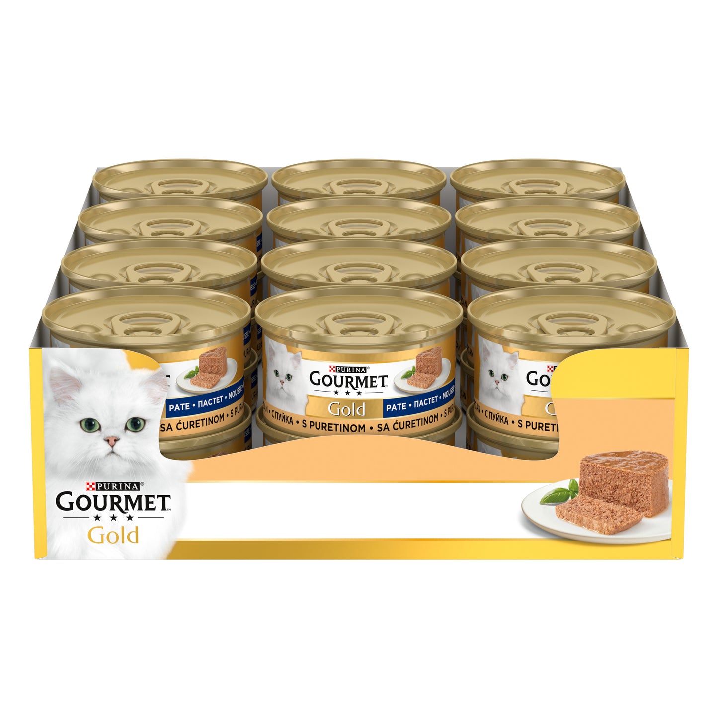 Gourmet Gold Kıyılmış Hindi Etli 85gr Yaş Kedi Konservesi