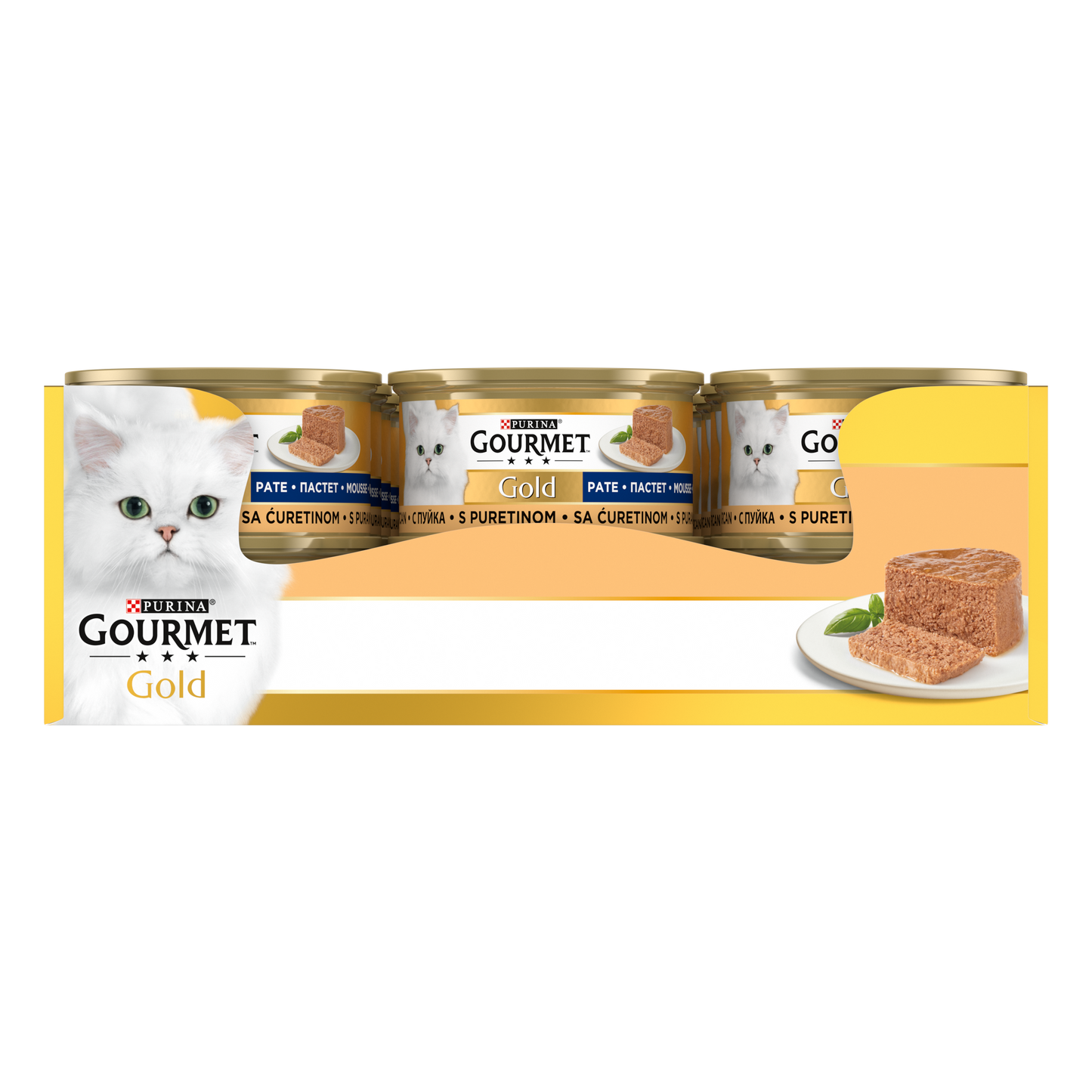 Gourmet Gold Kıyılmış Hindi Etli 85gr Yaş Kedi Konservesi