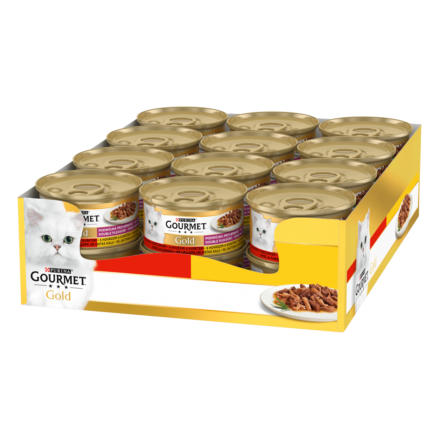 Gourmet Gold Çifte Lezzet Sığır&Tavuk 85gr Yaş Kedi Konservesi