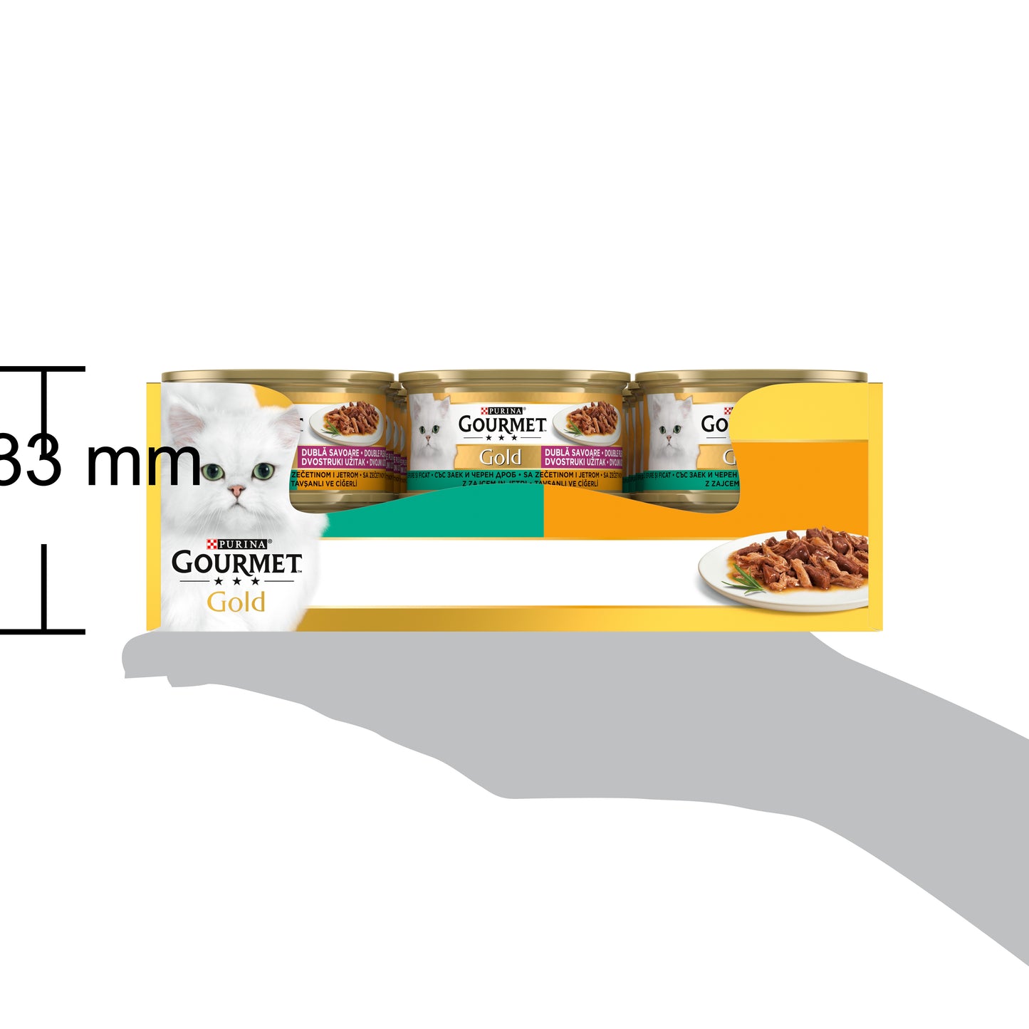 Gourmet Gold Çifte Lezzet Tavşan&Ciğer 85gr Yaş Kedi Konservesi