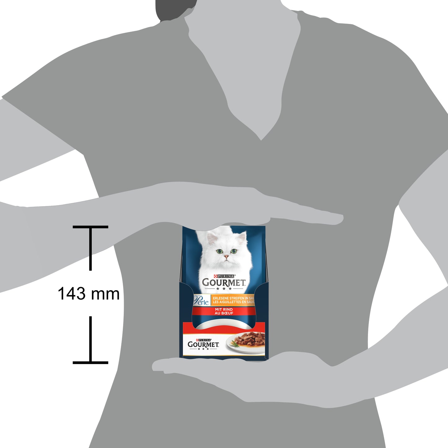 Gourmet Perle Izgara Sığır Etli Yaş Kedi Maması 85gr