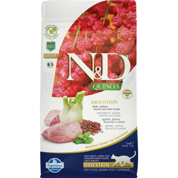 N&D Kinoa Digestıon Kuzu Cat Kedi Maması 1.5 Kg