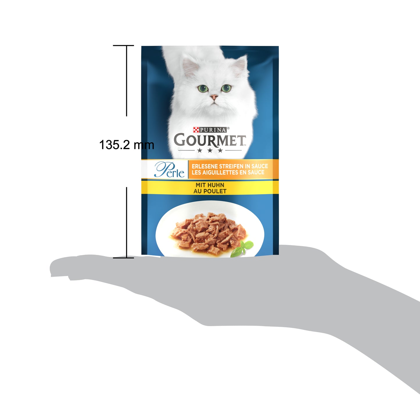 Gourmet Perle Izgara Tavuklu Yaş Kedi Maması 85gr
