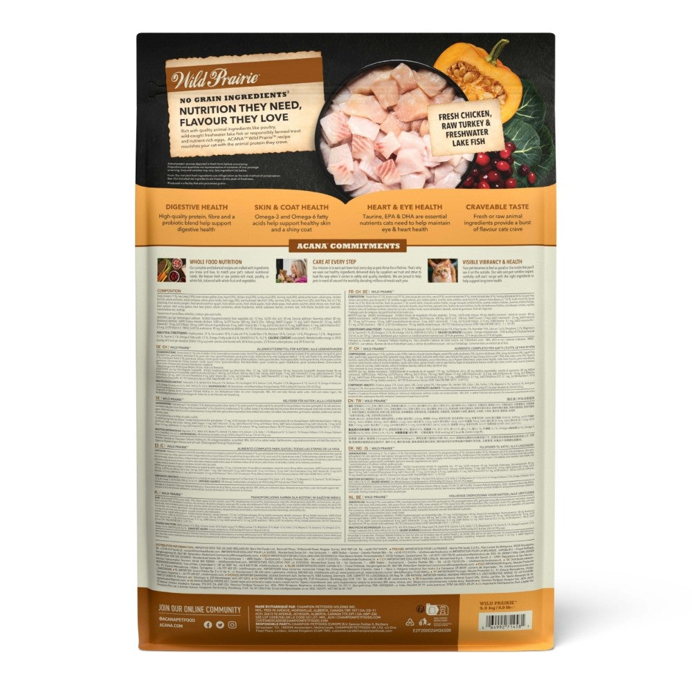 ACANA Wild Prairie Highest Protein (Yüksek Protein) Kedi Maması 4,5kg - Tüm ırk ve yaşam evreleri için