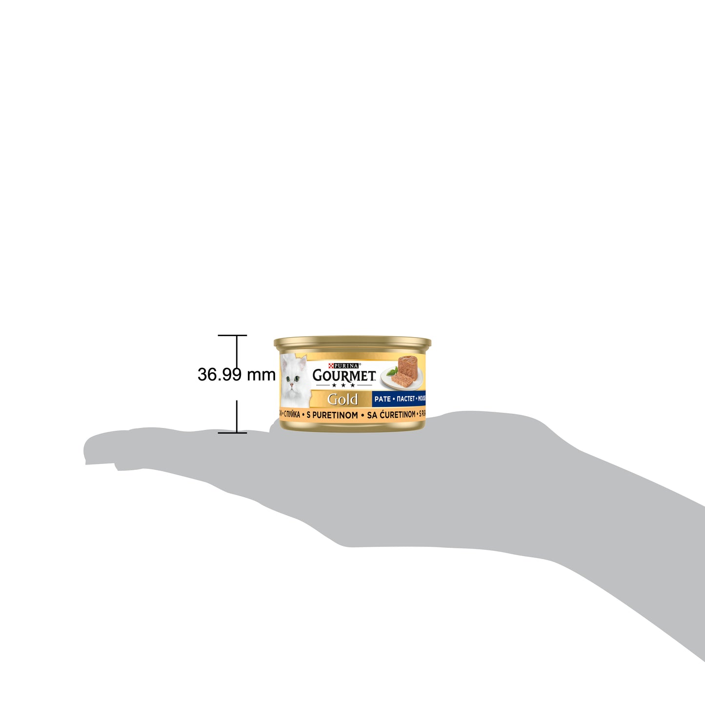 Gourmet Gold Kıyılmış Hindi Etli 85gr Yaş Kedi Konservesi