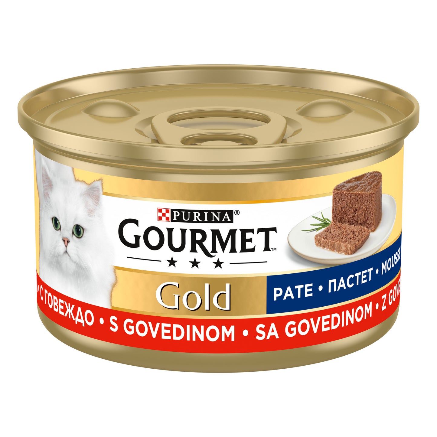 Gourmet Gold Kıyılmış Sığır Etli 85gr Yaş Kedi Konservesi