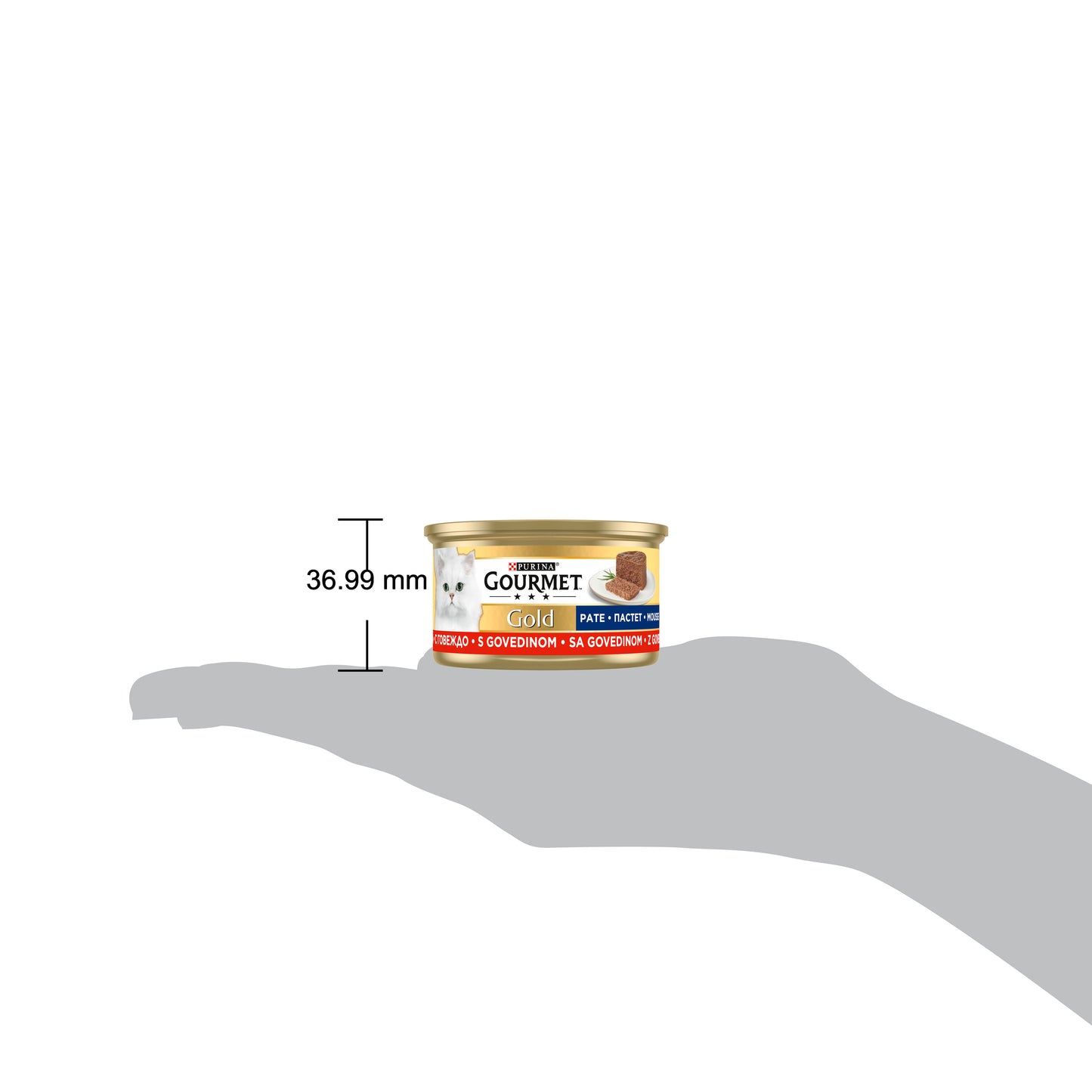 Gourmet Gold Kıyılmış Sığır Etli 85gr Yaş Kedi Konservesi