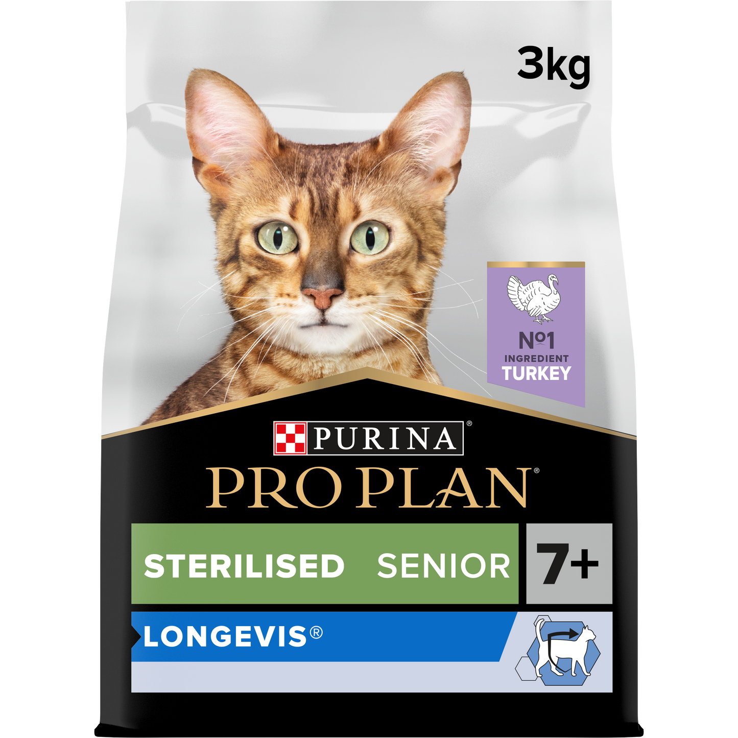 Pro Plan Sterilised Hindi Tavuk Senior+7 3 Kg Kısırlaştırılmış Yaşlı Kuru Kedi Maması
