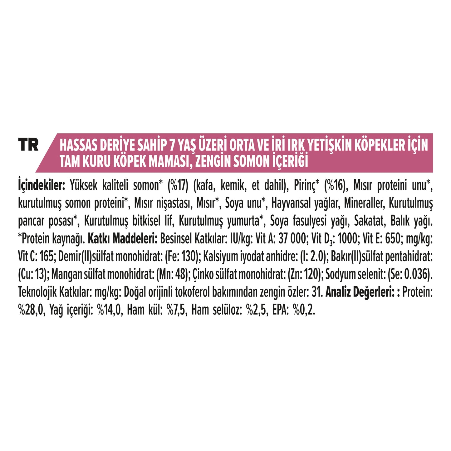 Pro Plan Somonlu Senior +7 14 Kg Medium-Large Yaşlı Kuru Köpek Maması