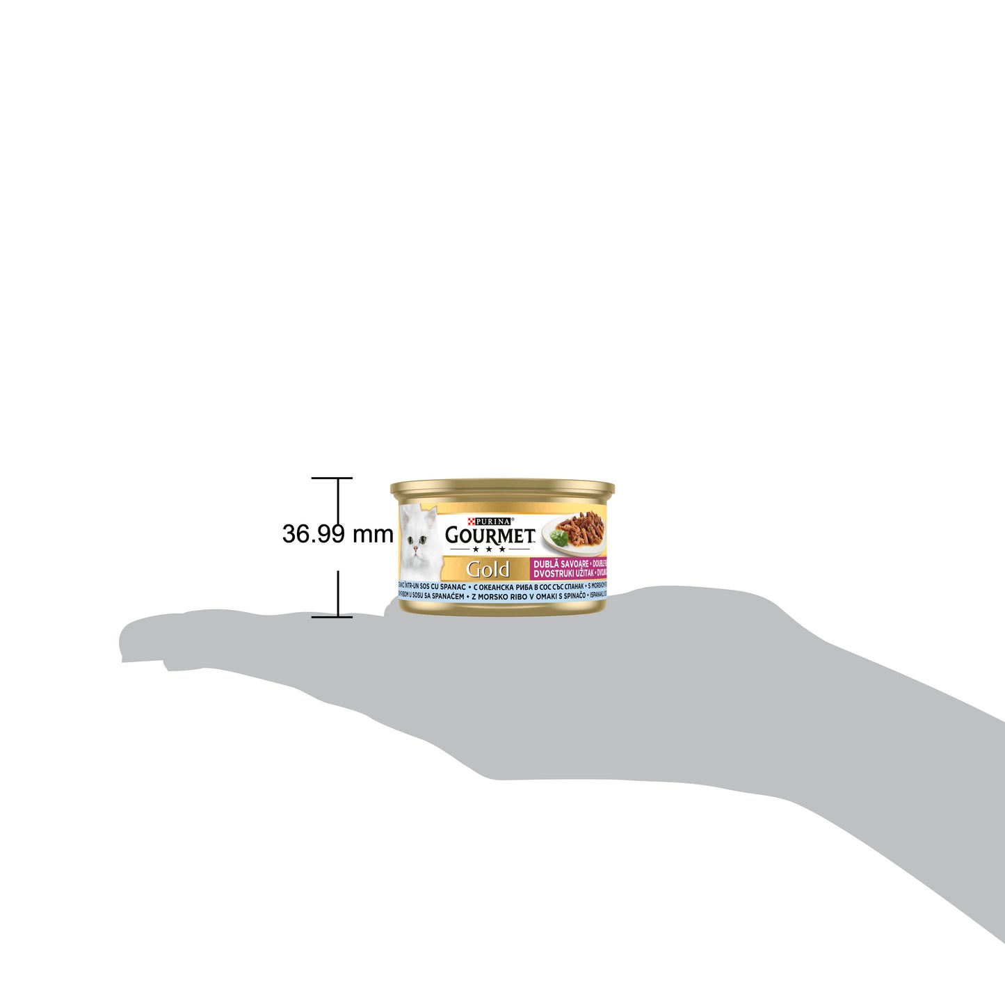 Gourmet Gold Çifte Lezzet Okyanus Balık&Ispanak 85gr Yaş Kedi Konservesi