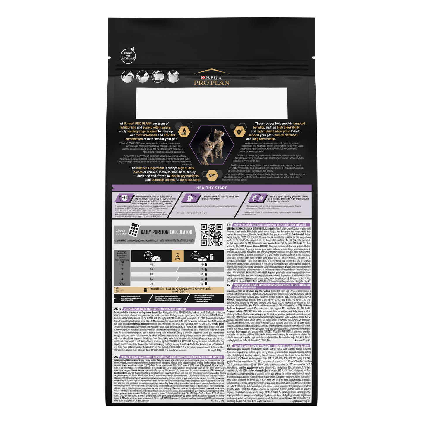 Pro Plan Kitten Tavuklu 1.5 Kg Yavru Kuru Kedi Maması