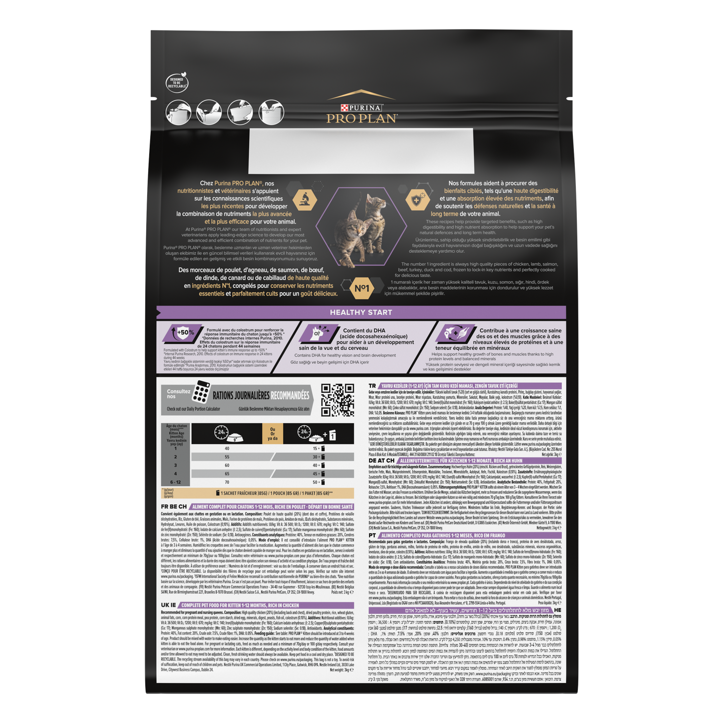 Pro Plan Kitten Tavuklu 3 Kg Yavru Kuru Kedi Maması