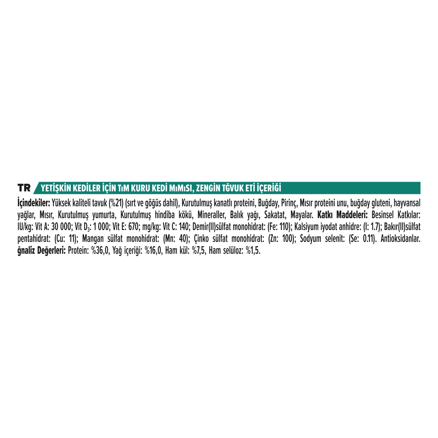 Pro Plan Tavuklu 1.5 Kg Yetişkin Kuru Kedi Maması