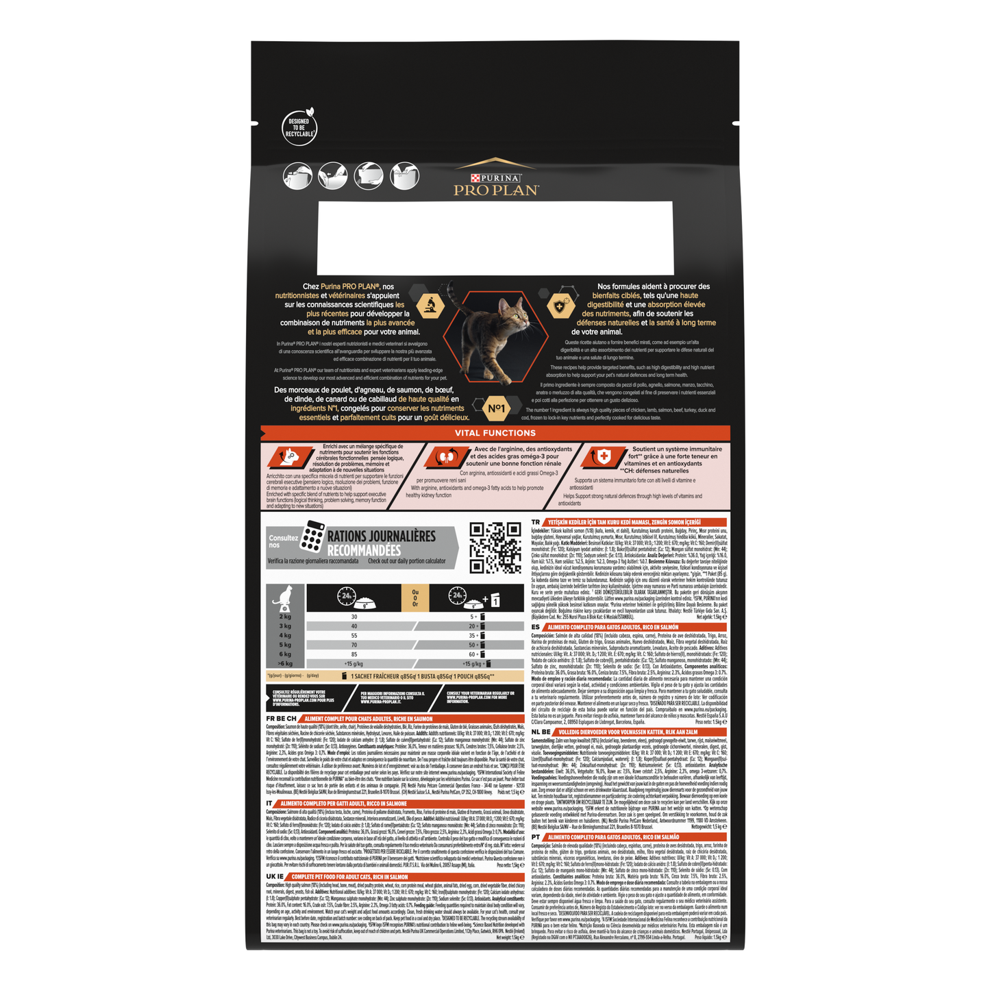 Pro Plan Somonlu 1.5 Kg Yetişkin Kuru Kedi Maması