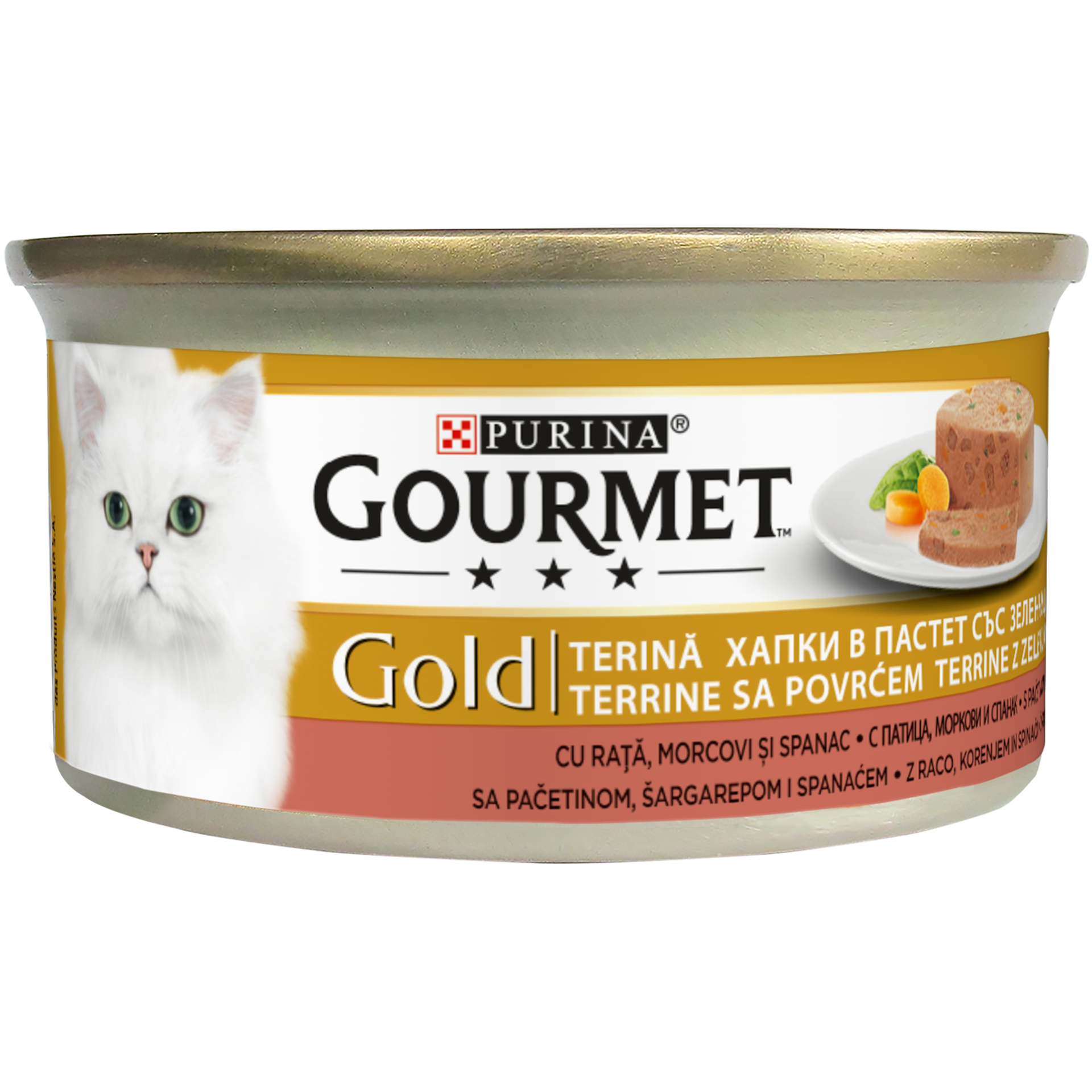 Gourmet Gold Kıyılmış Ördek&Havuç&Ispanak 85gr Yaş Kedi Konservesi